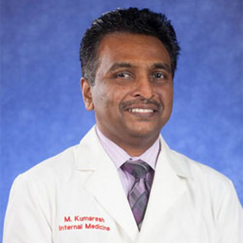 Gwinnett Clinic's Dr. M. Kumareswaran, MD (aka Dr. K.), an internal medicine physician.